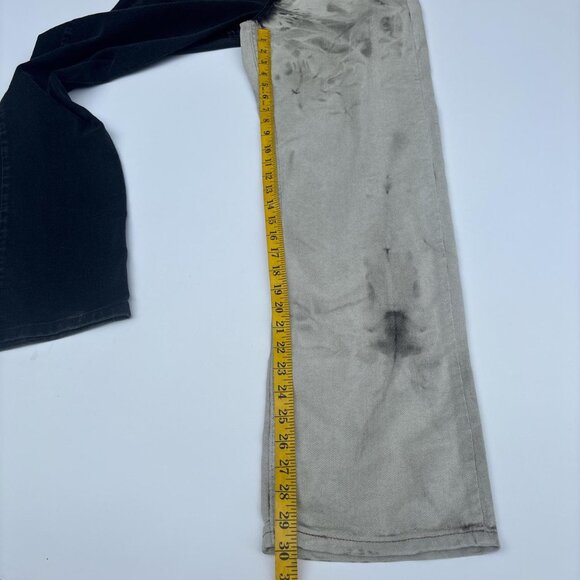 Vtg Bleached Rider Lee Jeans Womens 6 Black and White Punk Retro Indie - Picture 7 of 8